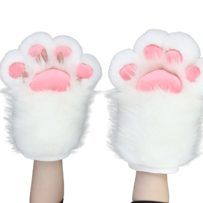 Furry Kitten Paw Cosplay Gloves