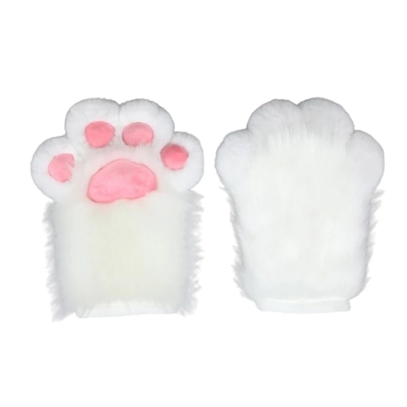 Furry Kitten Paw Cosplay Gloves