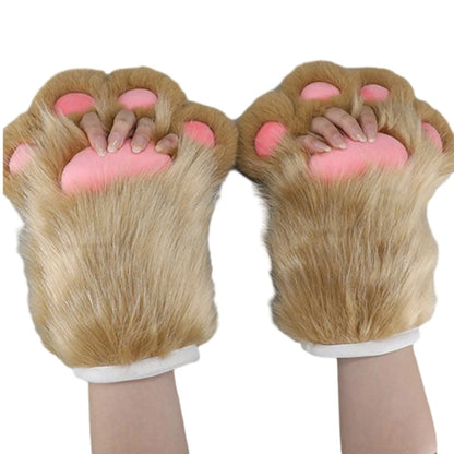 Furry Kitten Paw Cosplay Gloves