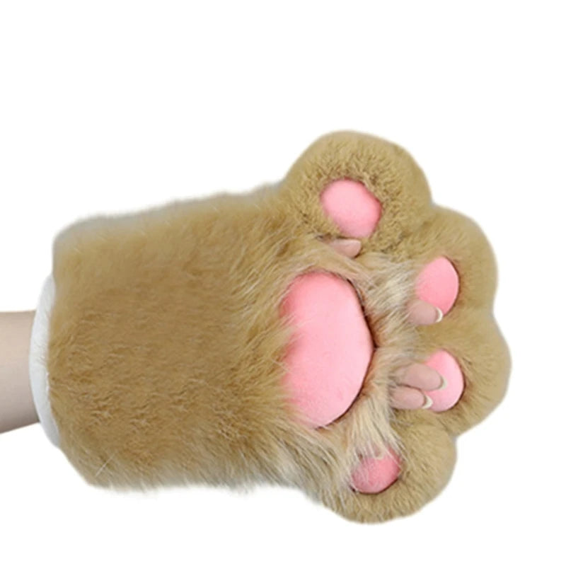 Furry Kitten Paw Cosplay Gloves